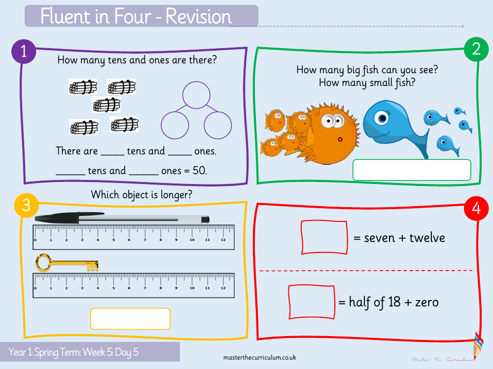 Place Value within 50 - Represent numbers to 50 - Starter