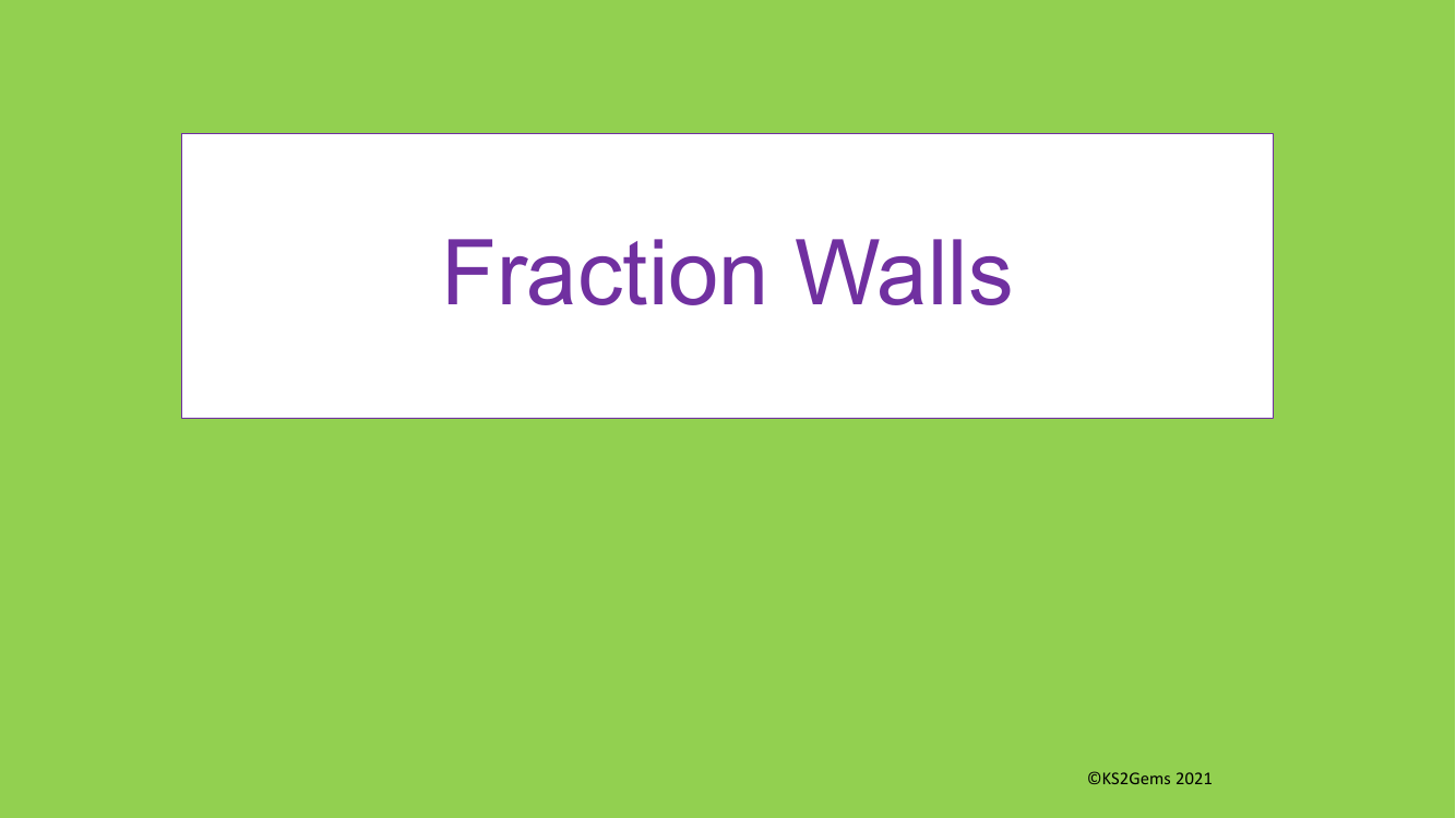 Fraction Wall