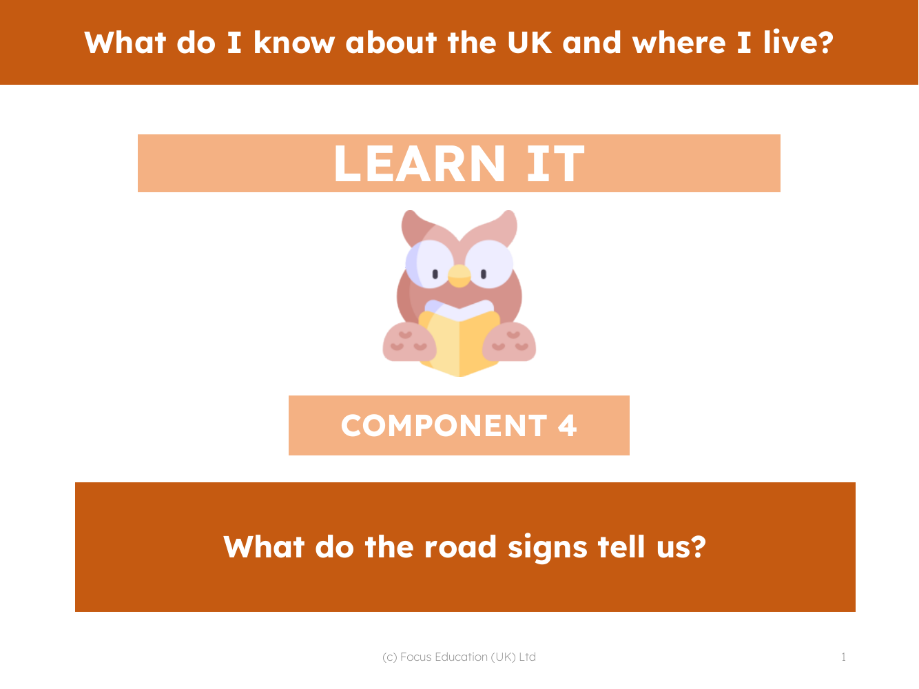 What do the road signs tell us? - Presentation