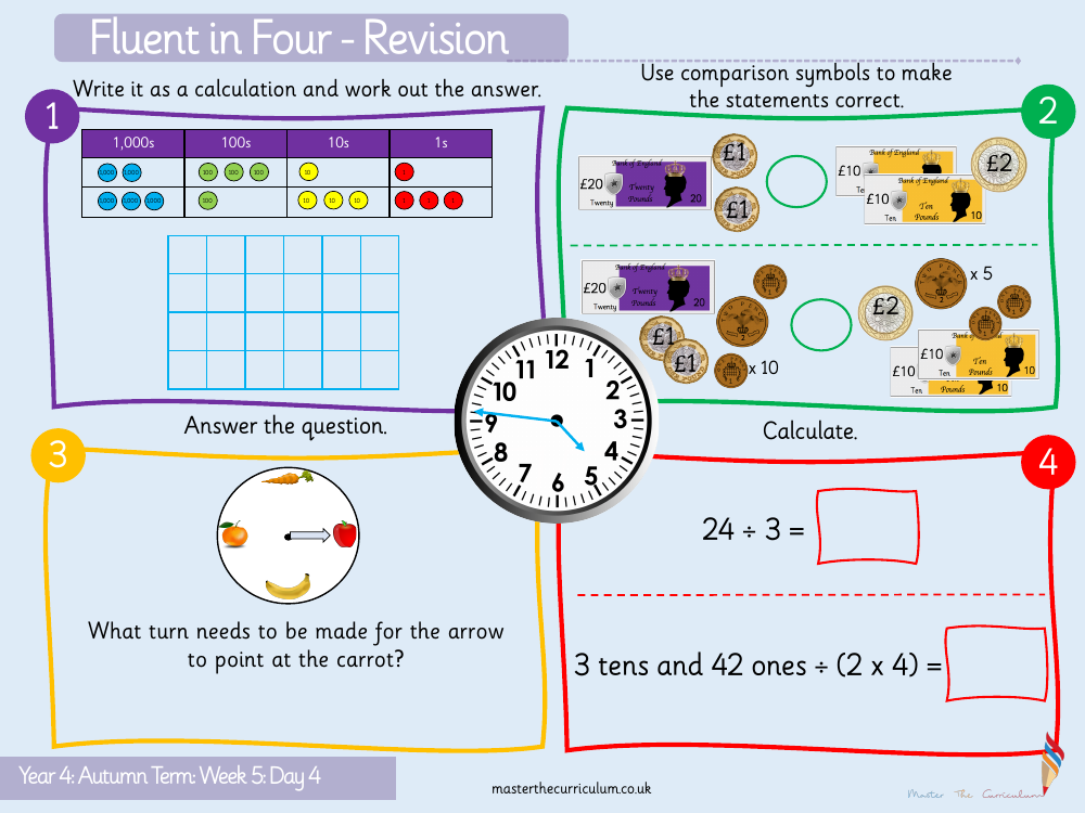 Addition and Subtraction - Adding 2 three digit numbers (exchange) - Starter