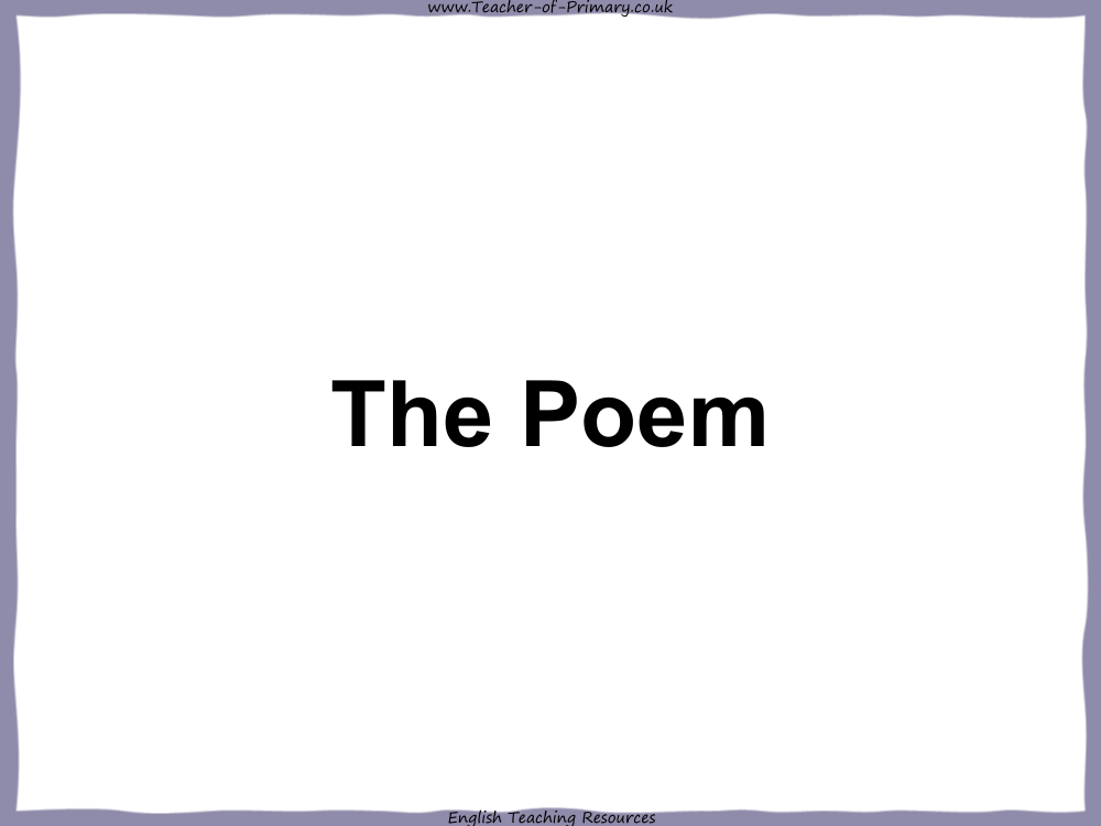 The Lady of Shalott - The Poem PowerPoint