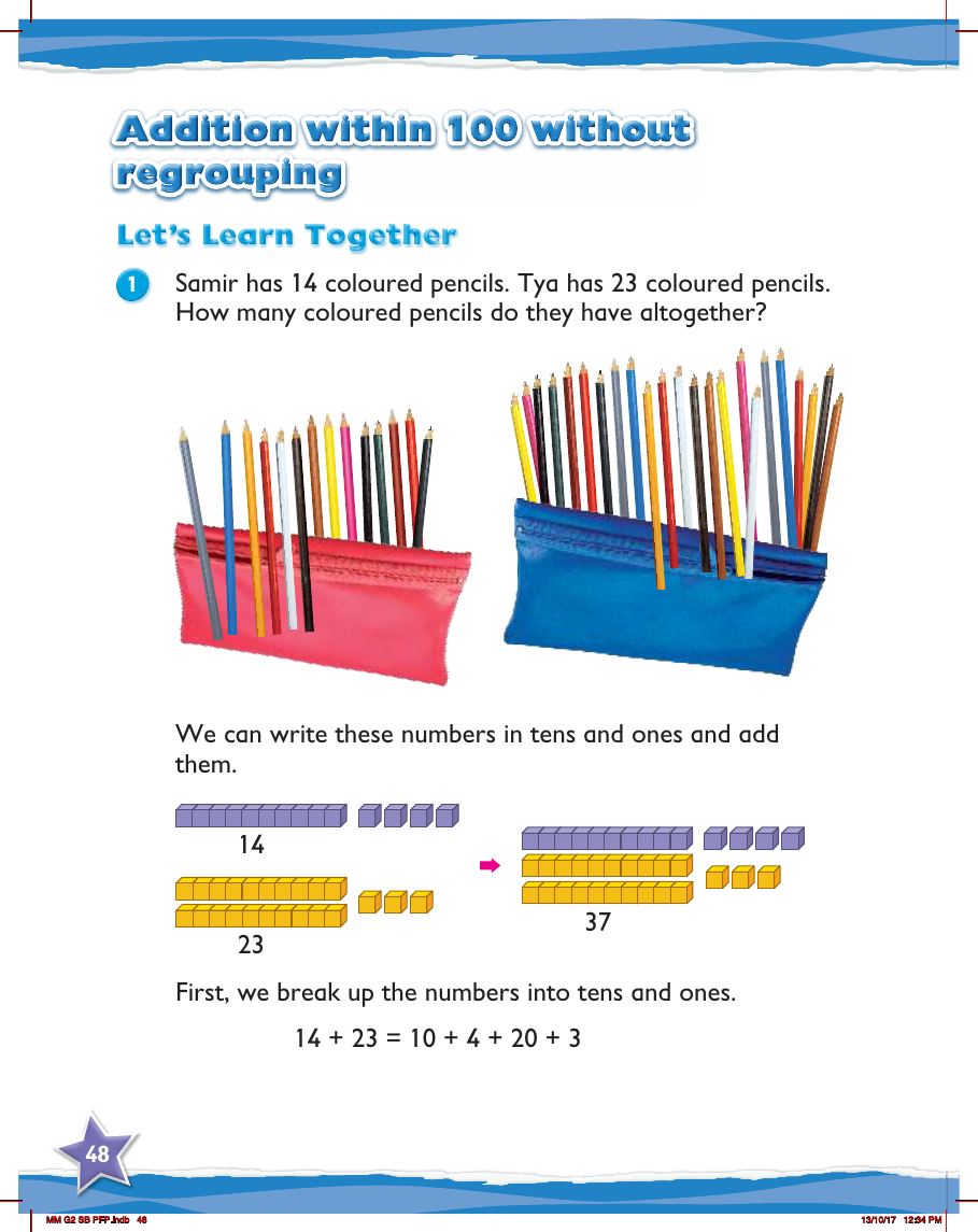 Max Maths, Year 2, Learn together, Addition within 100 without regrouping (1)