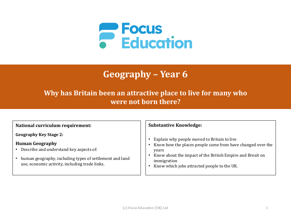 Where have most people who have migrated to Britain come from? - Presentation