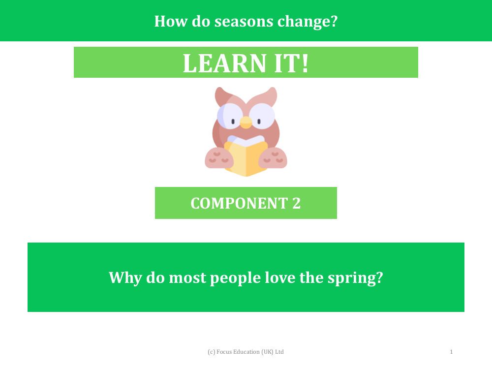 Why do moat people love the spring? - Presentation