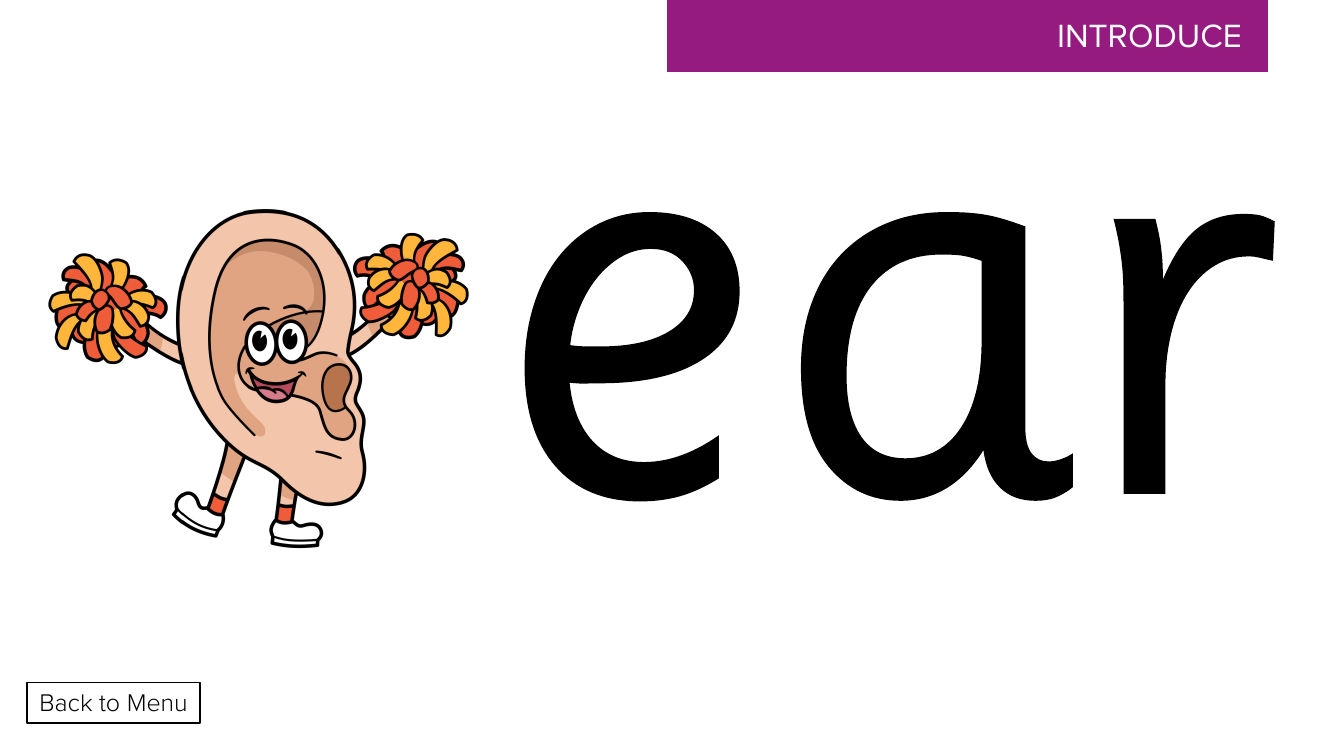 Week 7, lesson 1 Phoneme "ear" and Grapheme "ear" - Phonics Phase 3 - Presentation