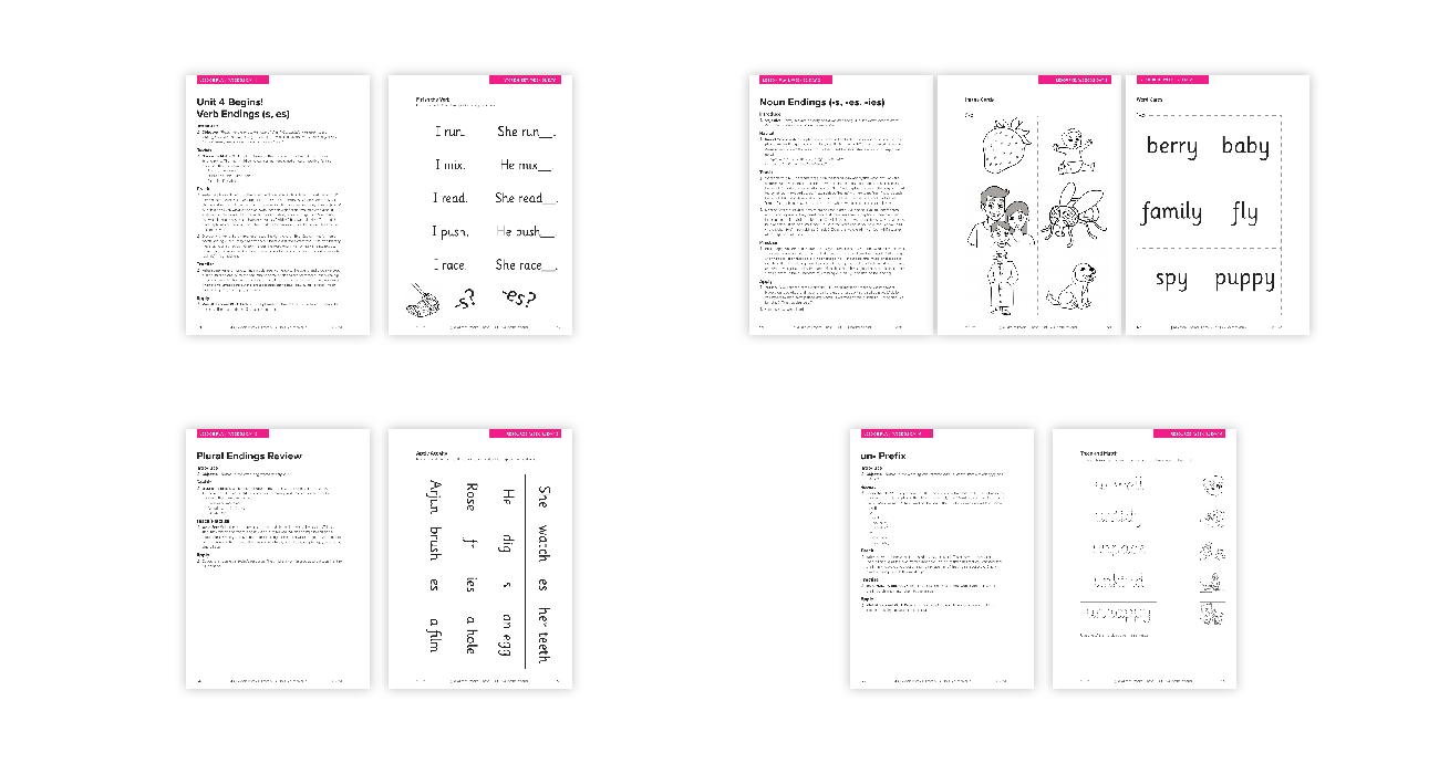 Word Endings - Phonics Phase 5