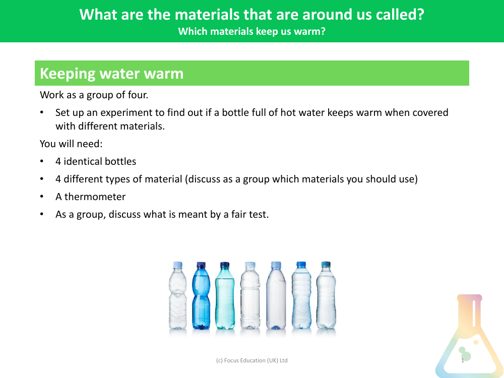 Which materials keep us warm? - Investigation instructions