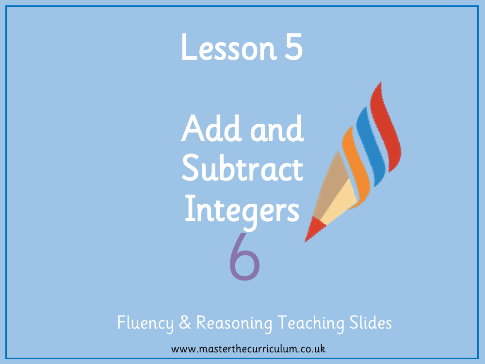 Addition, Subtraction, Multiplication and Division - Add and Subtract Integers - Presentation