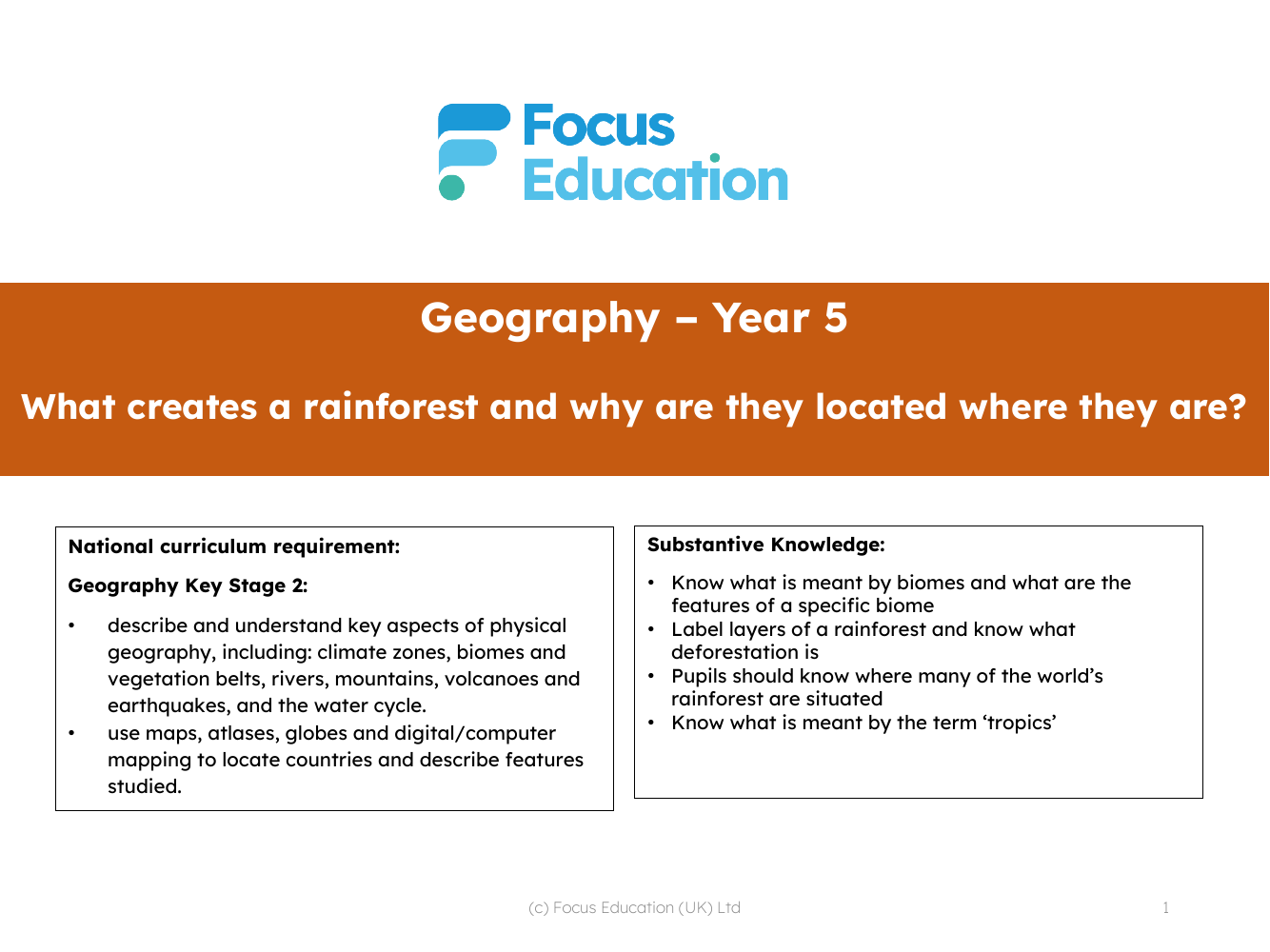 What are biomes and can a rainforest be described as one? - Presentation