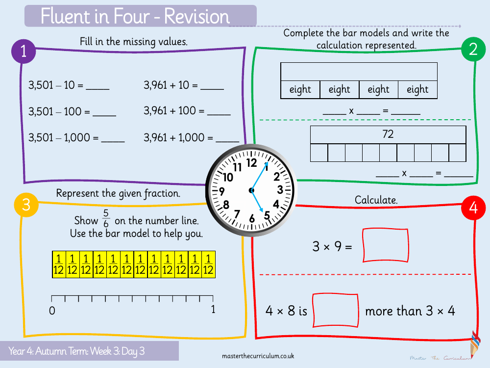 Place value - Comparing objects - Starter