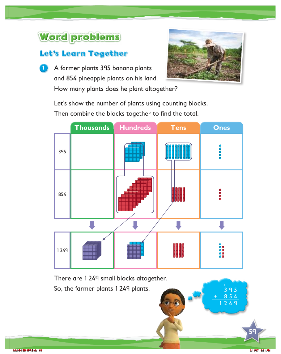 Max Maths, Year 4, Learn together, Word problems (1)