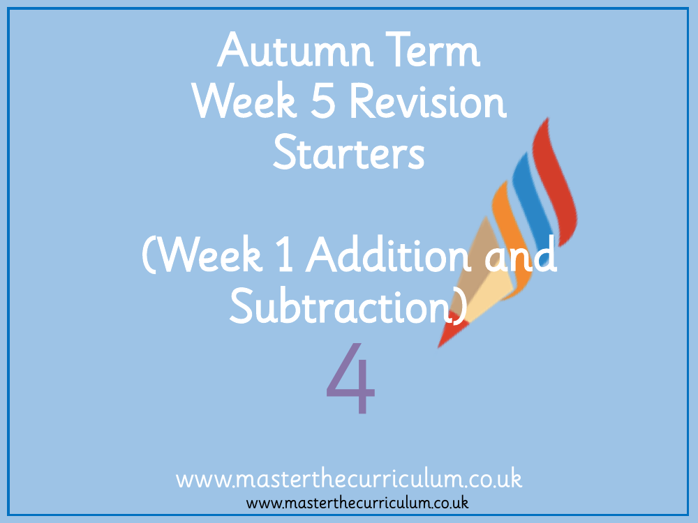 Addition and Subtraction - Add and subtract multiples – 1s, 10s, 100s, 1000s - Starter