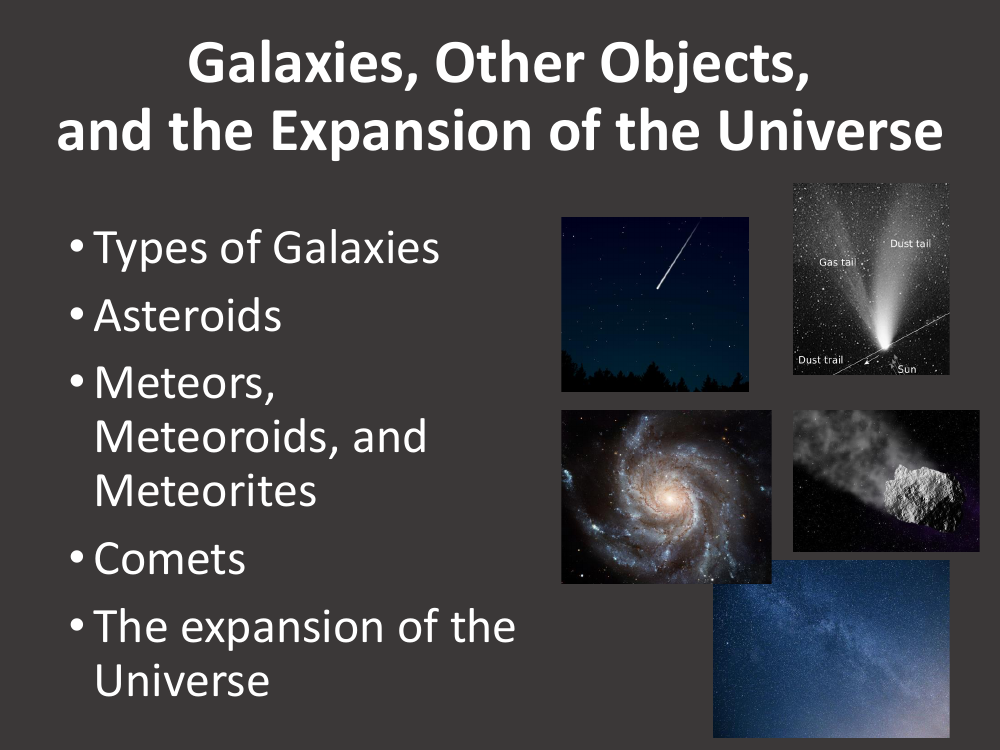 Galaxies, Other Objects and the Universe - Student Presentation