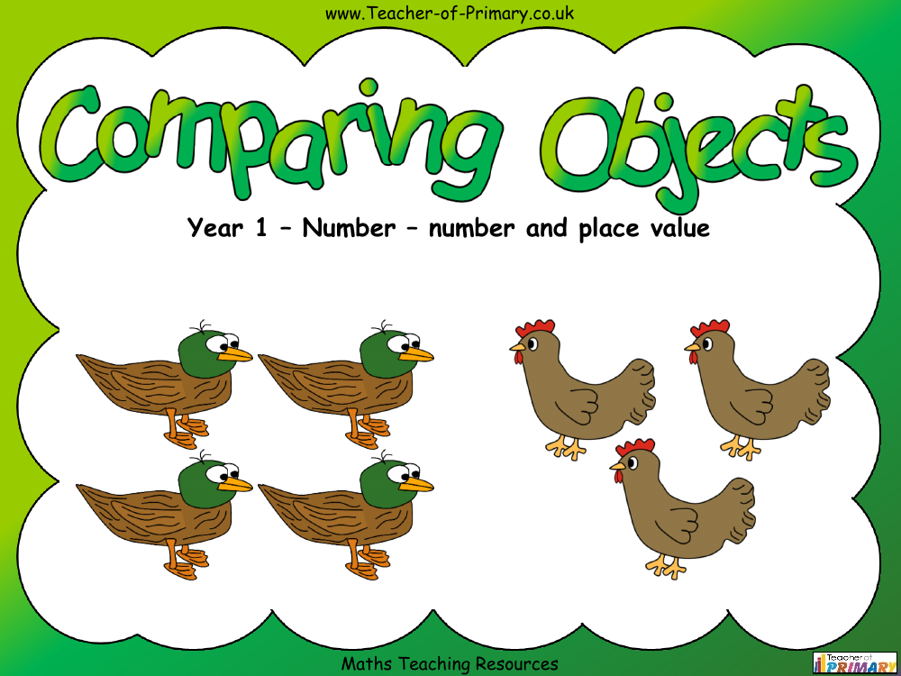 Comparing Objects - PowerPoint | Maths Year 1