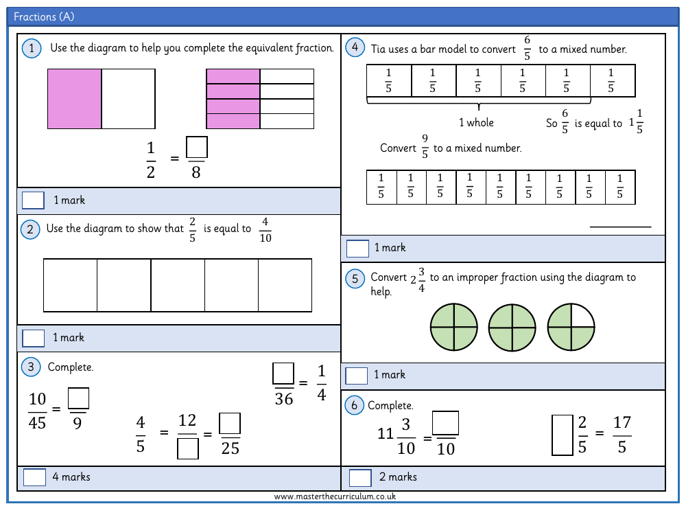 Fractions - Assessment (1)