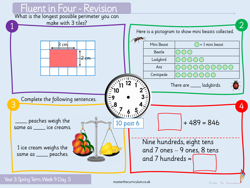 Length and Perimeter - Measure perimeter - Starter