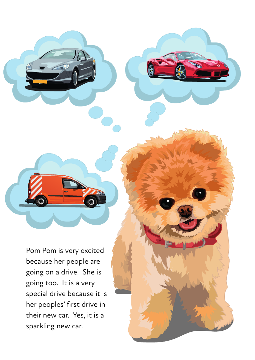 ‘Pom Pom Goes For A Drive’ A Fun Writing And Drawing Activity (4 years +) - Activity Pack