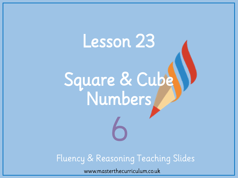 Addition, Subtraction, Multiplication and Division - Square and Cube Numbers - Presentation