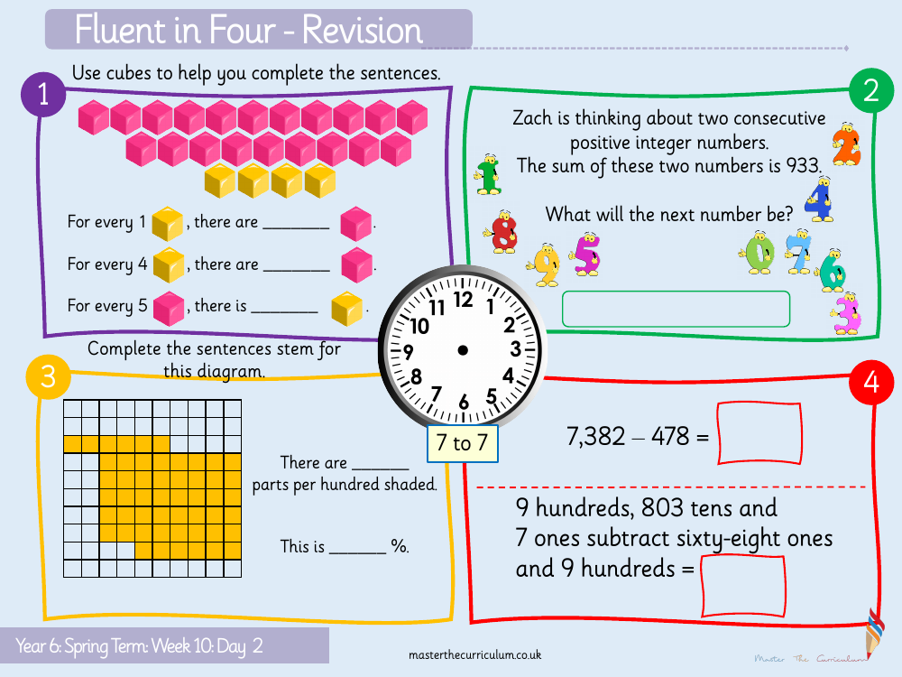 Ratio - Ratio and Fractions - Starter