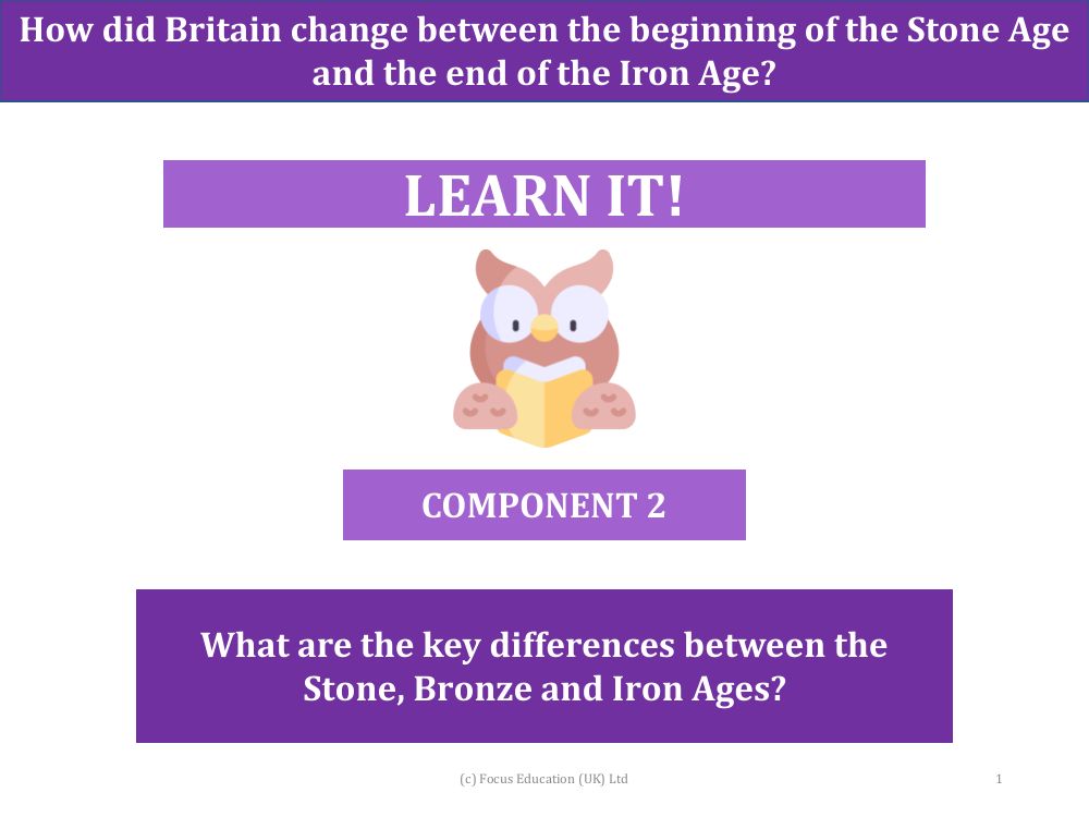 What are the key differences between the stone, bronze and iron ages? - Presentation