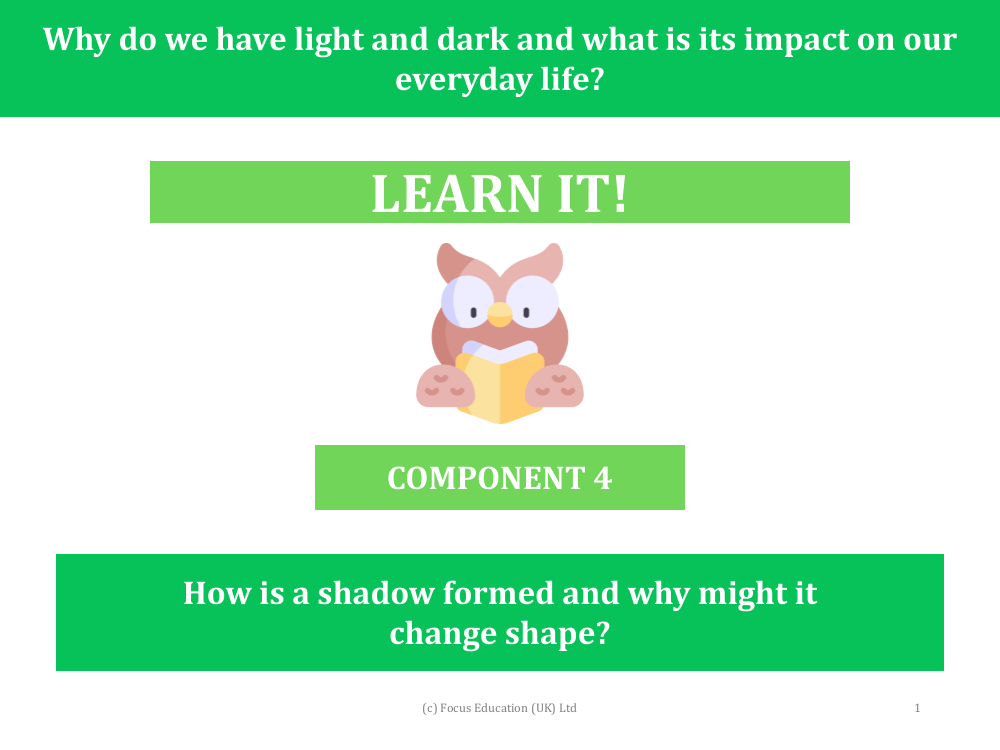 How is a shadow formed and why does it change shape? - Presentation