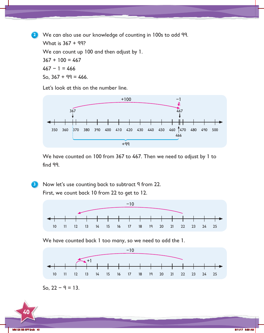 Max Maths, Year 5, Learn together, Adding and subtracting near multiples of 10 and 100 (2)