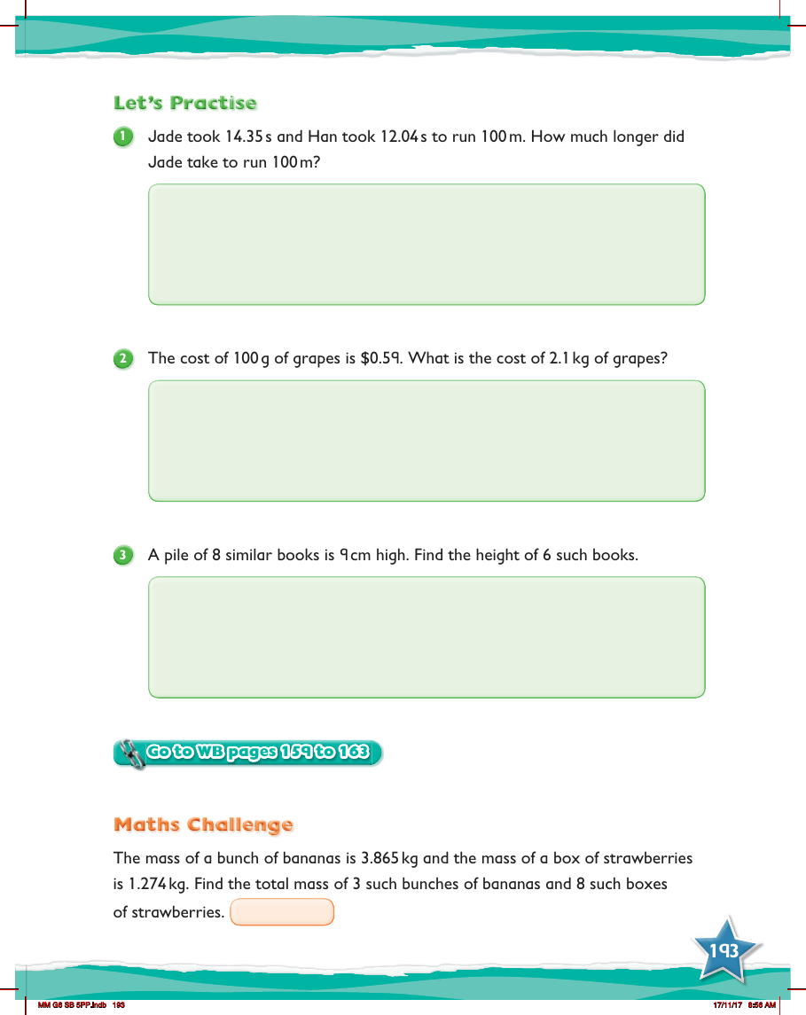 Max Maths, Year 6, Practice, Word problems