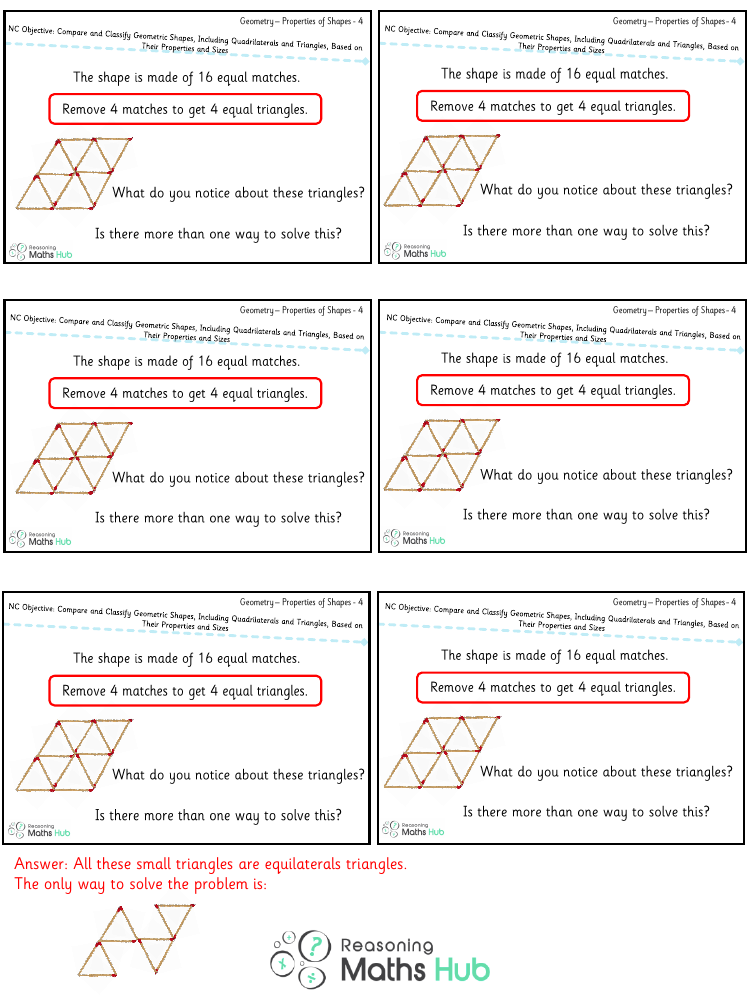 Compare and classify geometric shapes 6 - Reasoning | Maths Year 4