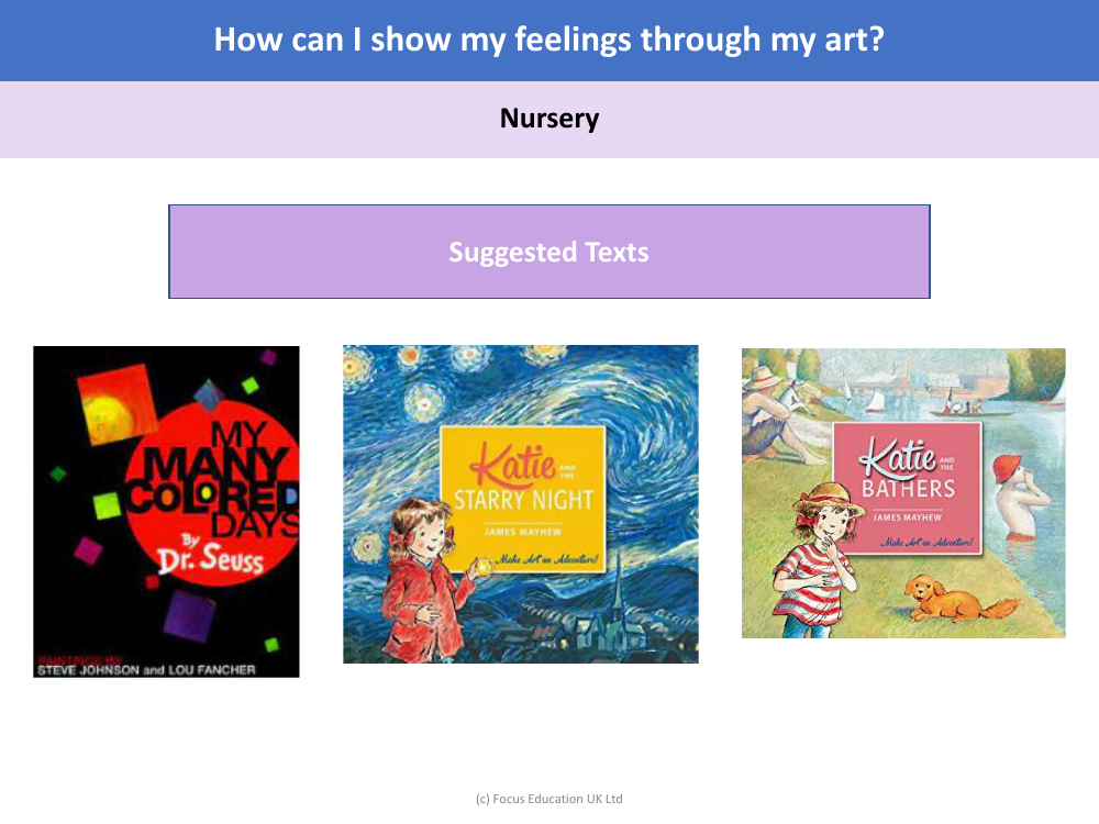 Suggested texts - Art 2 - EYFS