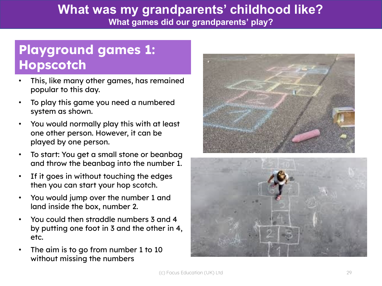 Playground games - Info pack