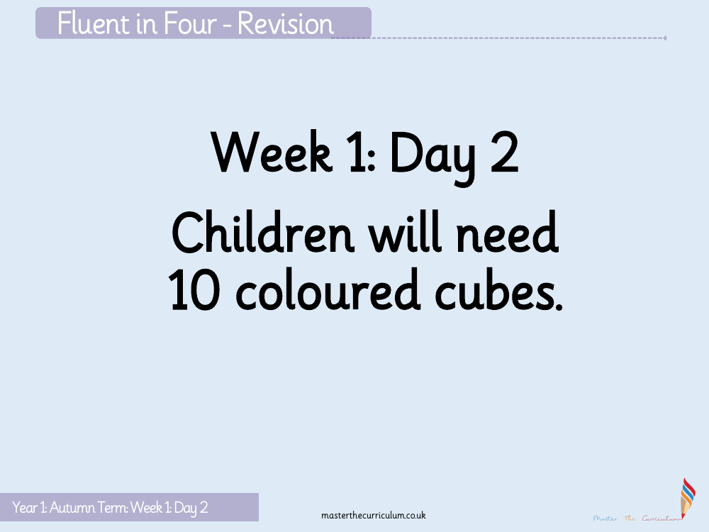 Place value within 10 - Counting to 10 - Starter