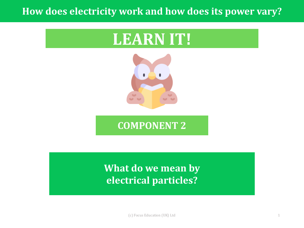 What do we mean by electrical particles? - Presentation