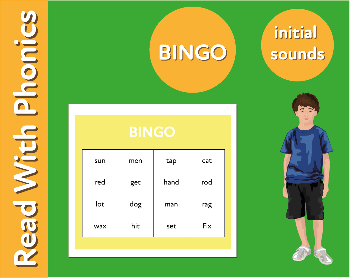 Words To Play Bingo - Fun Ways To Practise 3 Letter Phonic Words (3 years +) - Teacher Notes