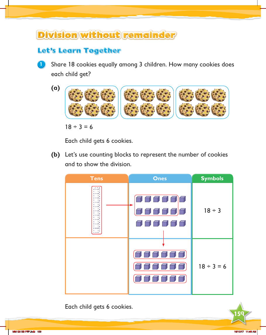 Max Maths, Year 3, Learn together, Division without remainder (1)