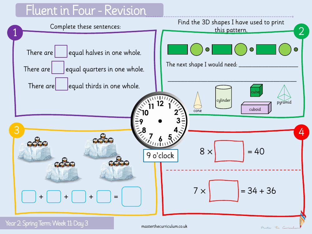 Fractions - Find a third - Starter