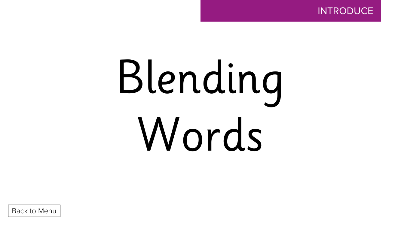 Week 10, lesson 4 Blending Words - Phonics Phase 3,  - Presentation