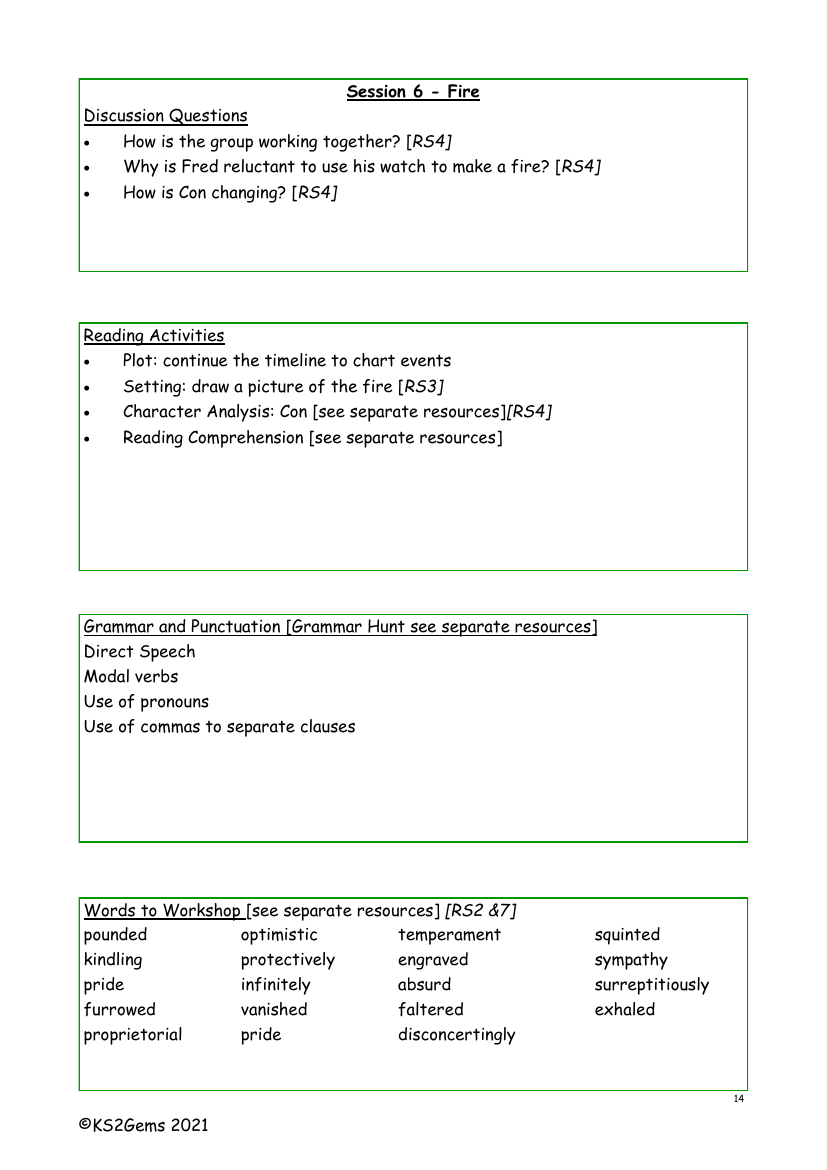 The Explorer - Session 6 - Worksheet