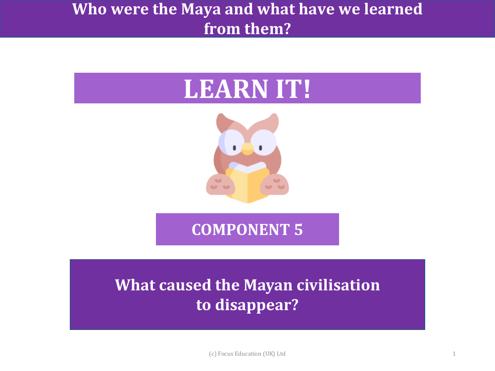 What causes the Maya civilisation to disappear? - Presentation