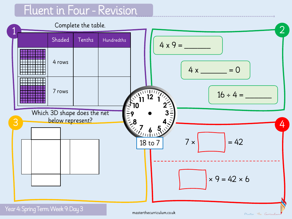 Decimals - Tenths as Decimals - Starter