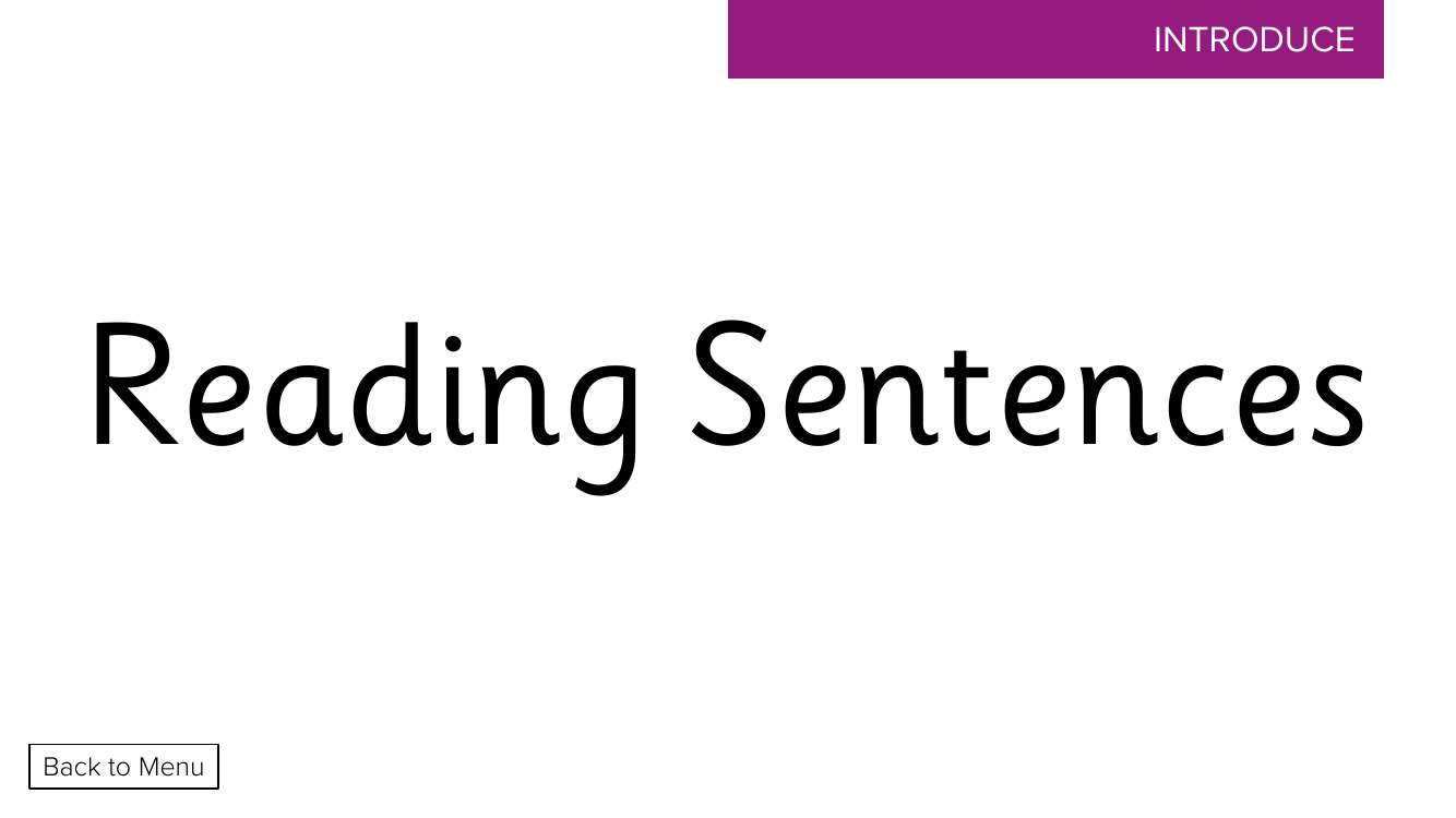 Week 10, lesson 2 Reading sentences - Phonics Phase 3,  - Presentation