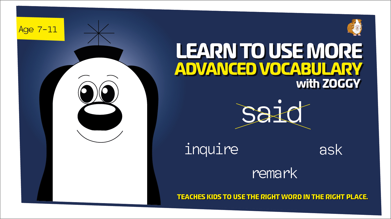 Improve Vocabulary Worksheets: Replace the word said (Age 7-11) - Teacher Notes