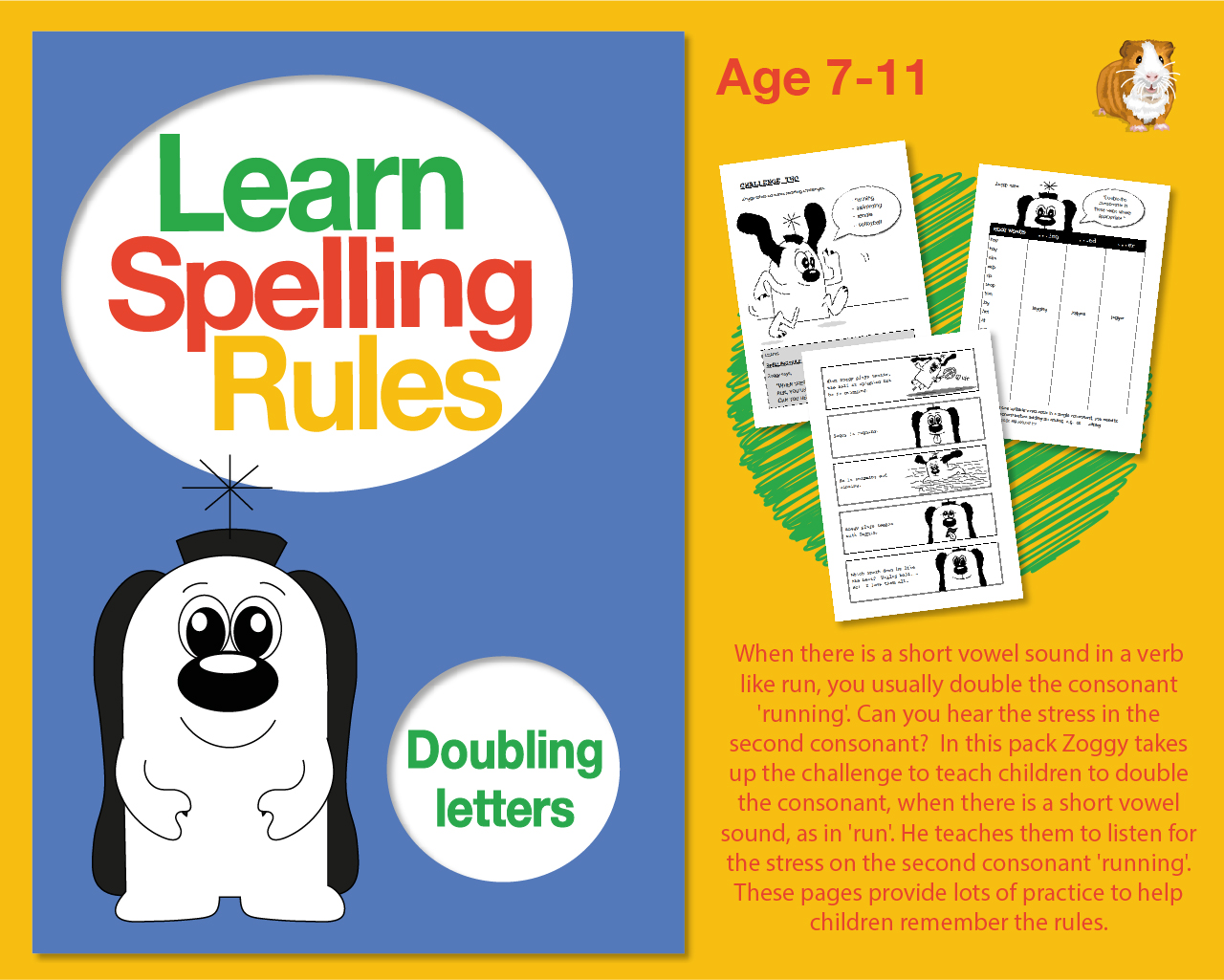 Learn Spelling Rules Challenge 2: Doubling Letters (7-11 years) - Teacher Notes