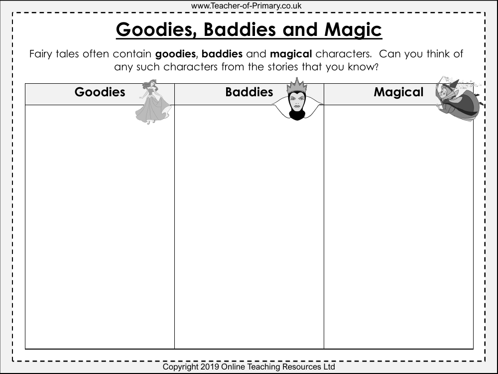 Traditional Stories - Lesson 2 - Worksheet
