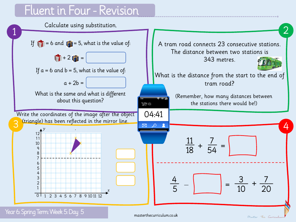 Algebra - Formulae - Starter