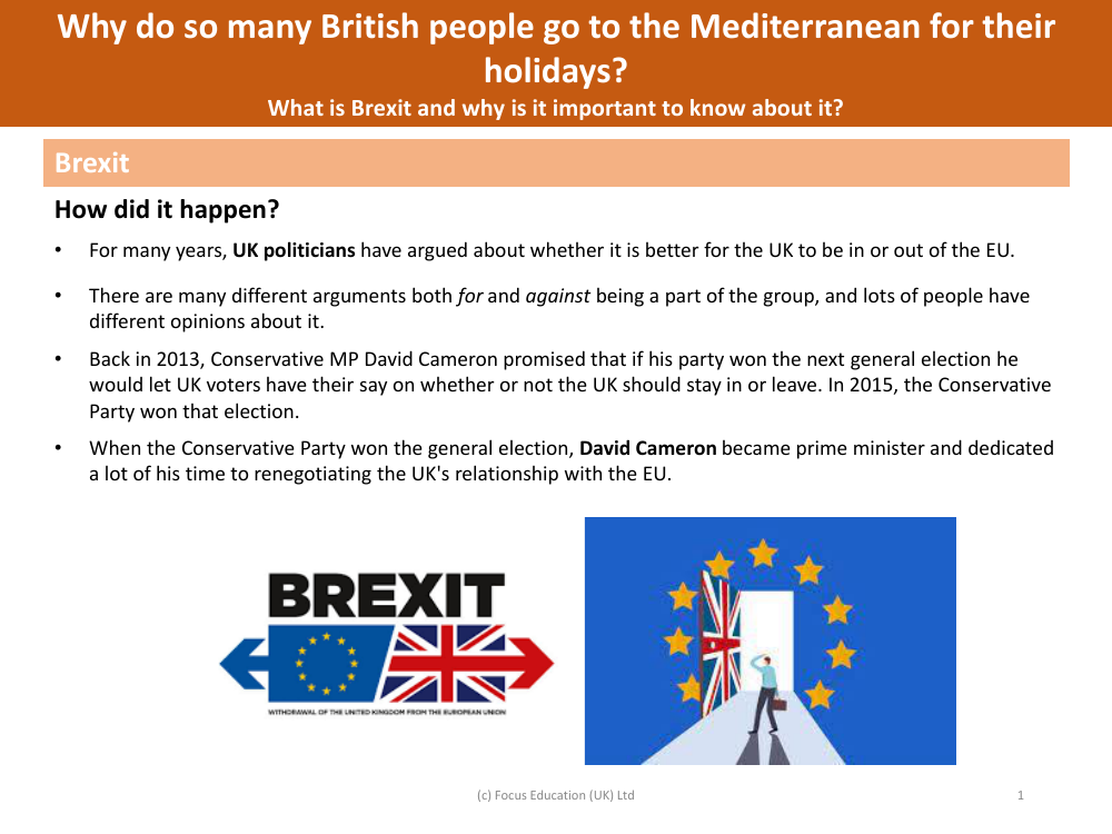 Brexit: How did it happen - Info sheet