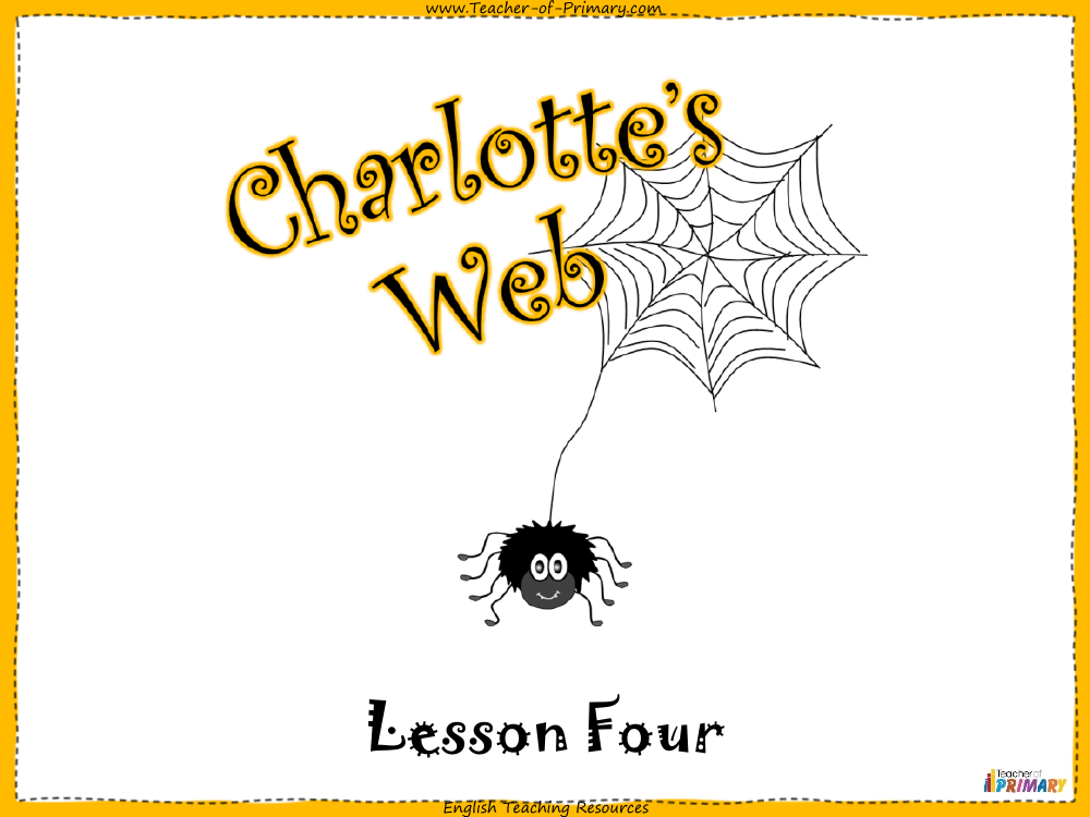 Charlotte's Web - Lesson 4: Wilbur Wants a Friend - PowerPoint