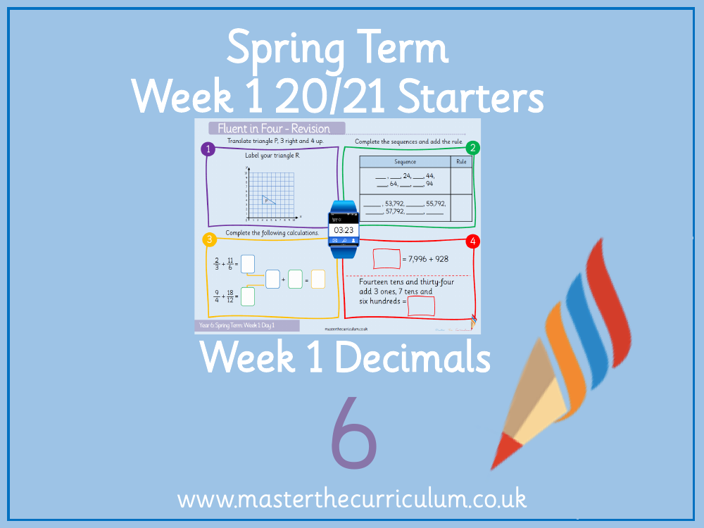 Decimal - Decimals up to 2 Decimal Places
 - Starter