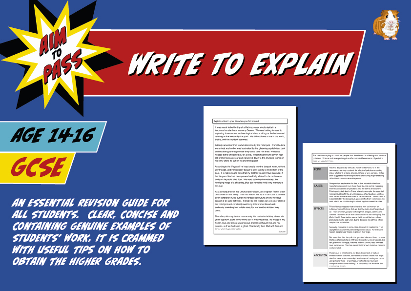 Write To Explain For GCSE English (14-16 years) - Teacher Notes