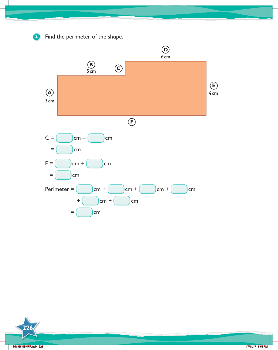 Max Maths, Year 6, Try it, Perimeters of compound shapes (2)