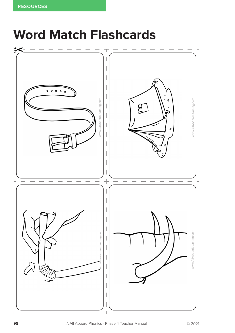 Word Match Flashcards - Phonics Phase 4 - Resource